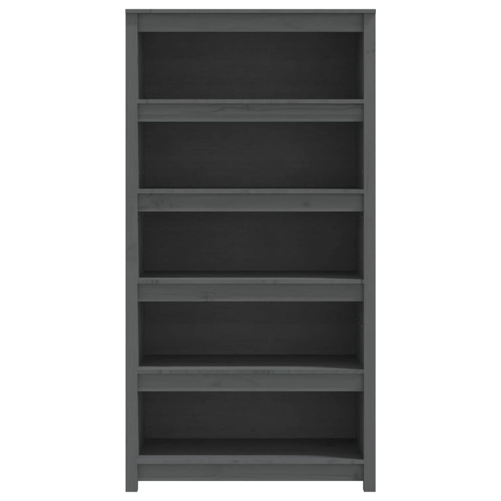 Boekenkast 80x35x154 cm massief grenenhout grijs MeubelReus