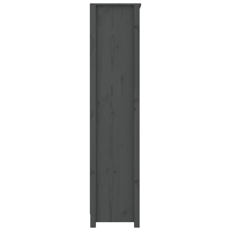 Boekenkast 80x35x154 cm massief grenenhout grijs MeubelReus
