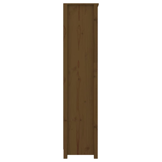 Boekenkast 80x35x154 cm massief grenenhout honingbruin MeubelReus