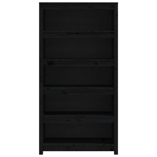 Boekenkast 80x35x154 cm massief grenenhout zwart MeubelReus