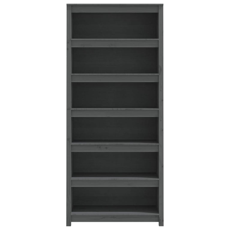 Boekenkast 80x35x183 cm massief grenenhout grijs MeubelReus