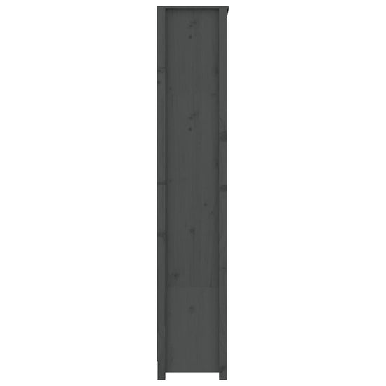 Boekenkast 80x35x183 cm massief grenenhout grijs MeubelReus