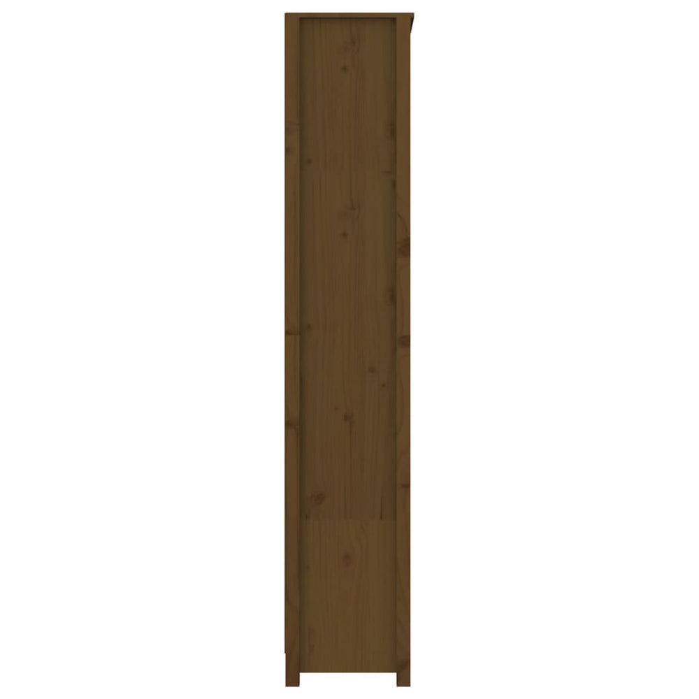 Boekenkast 80x35x183 cm massief grenenhout honingbruin MeubelReus