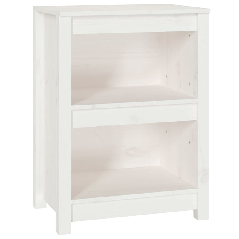 Boekenkast 50x35x68 cm massief grenenhout wit MeubelReus