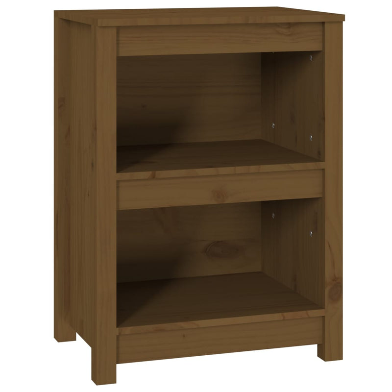Boekenkast 50x35x68 cm massief grenenhout honingbruin MeubelReus