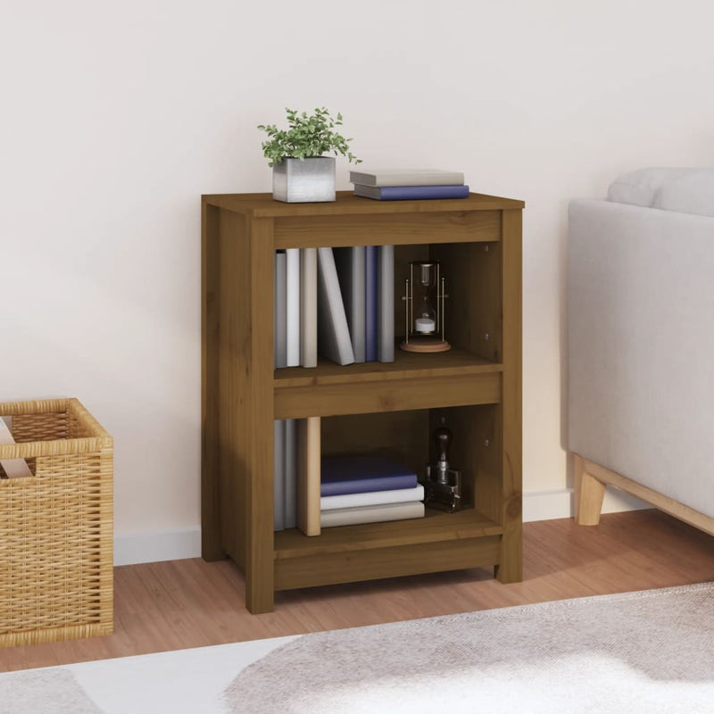 Boekenkast 50x35x68 cm massief grenenhout honingbruin MeubelReus