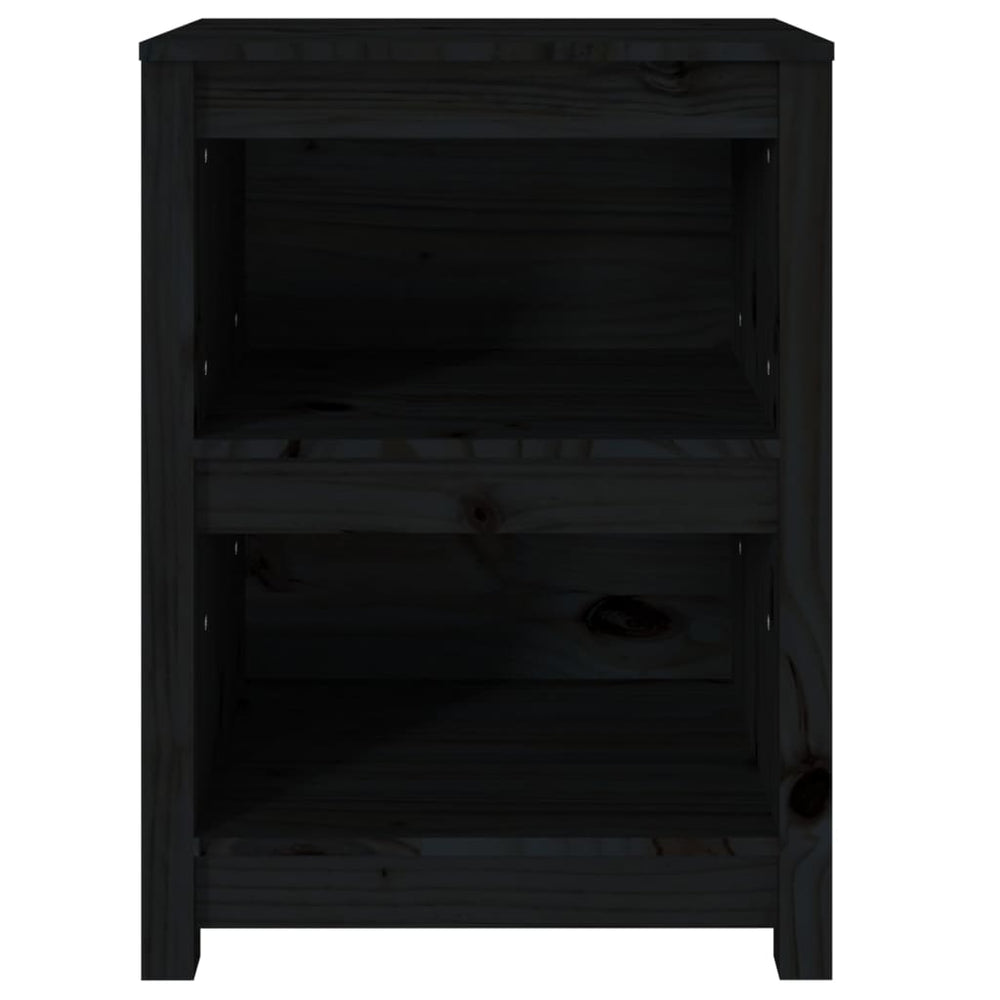 Boekenkast 50x35x68 cm massief grenenhout zwart MeubelReus