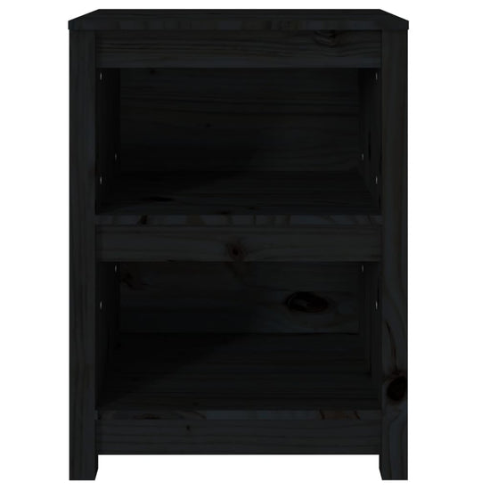 Boekenkast 50x35x68 cm massief grenenhout zwart MeubelReus