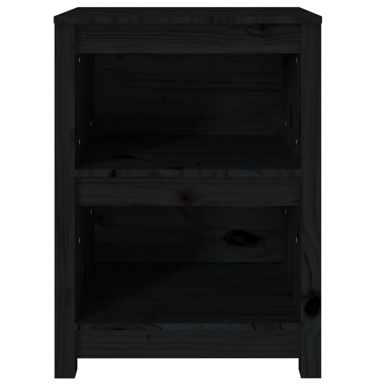 Boekenkast 50x35x68 cm massief grenenhout zwart MeubelReus