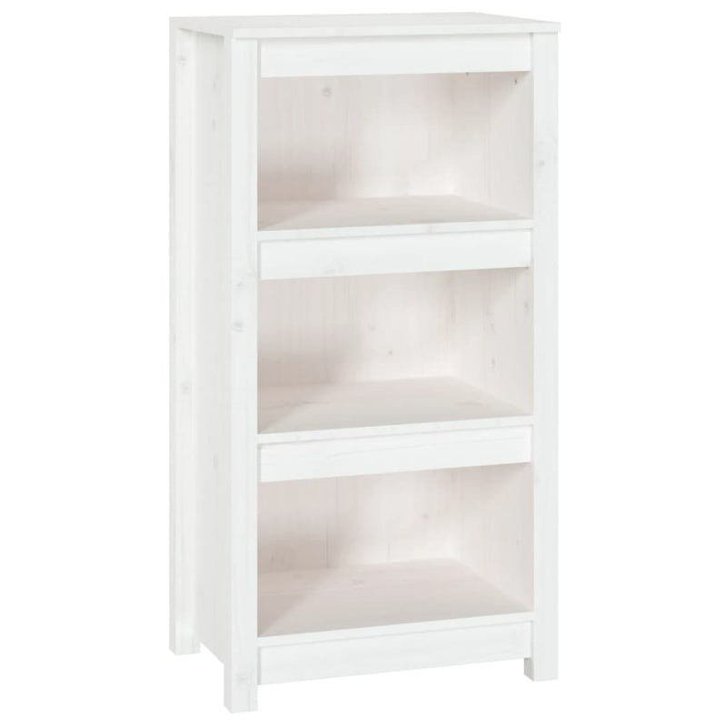 Boekenkast 50x35x97 cm massief grenenhout wit MeubelReus