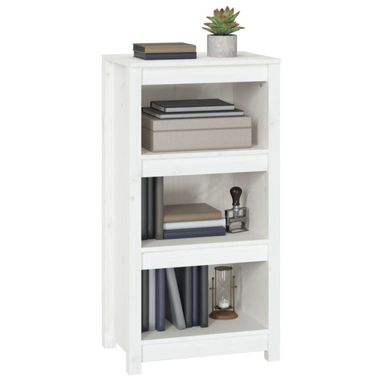 Boekenkast 50x35x97 cm massief grenenhout wit MeubelReus