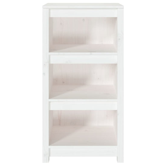 Boekenkast 50x35x97 cm massief grenenhout wit MeubelReus