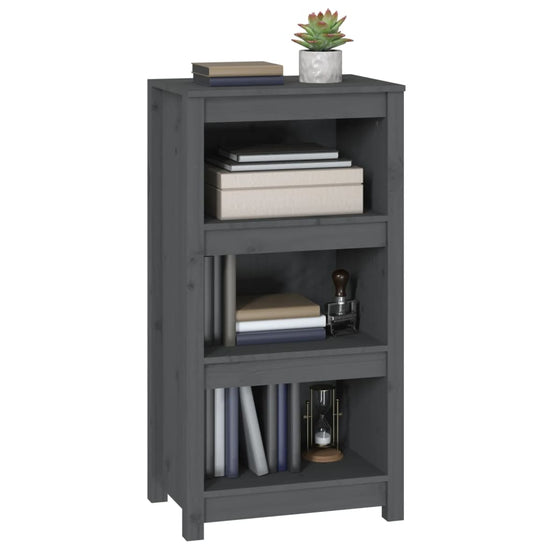 Boekenkast 50x35x97 cm massief grenenhout grijs MeubelReus