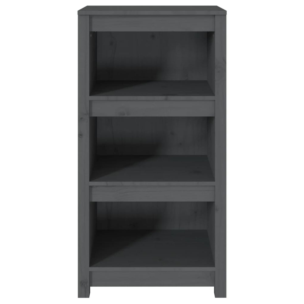 Boekenkast 50x35x97 cm massief grenenhout grijs MeubelReus