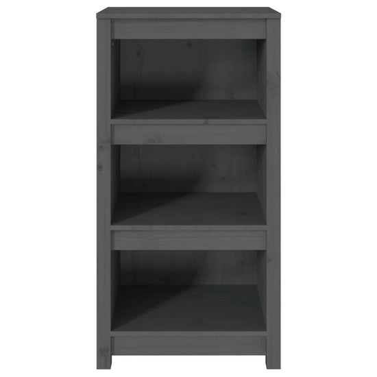 Boekenkast 50x35x97 cm massief grenenhout grijs MeubelReus