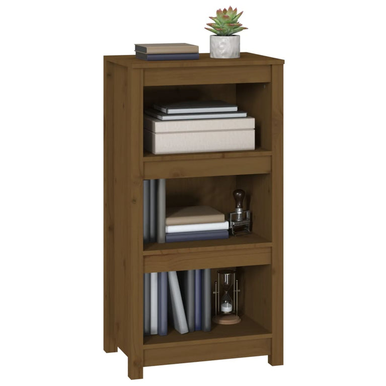 Boekenkast 50x35x97 cm massief grenenhout honingbruin MeubelReus