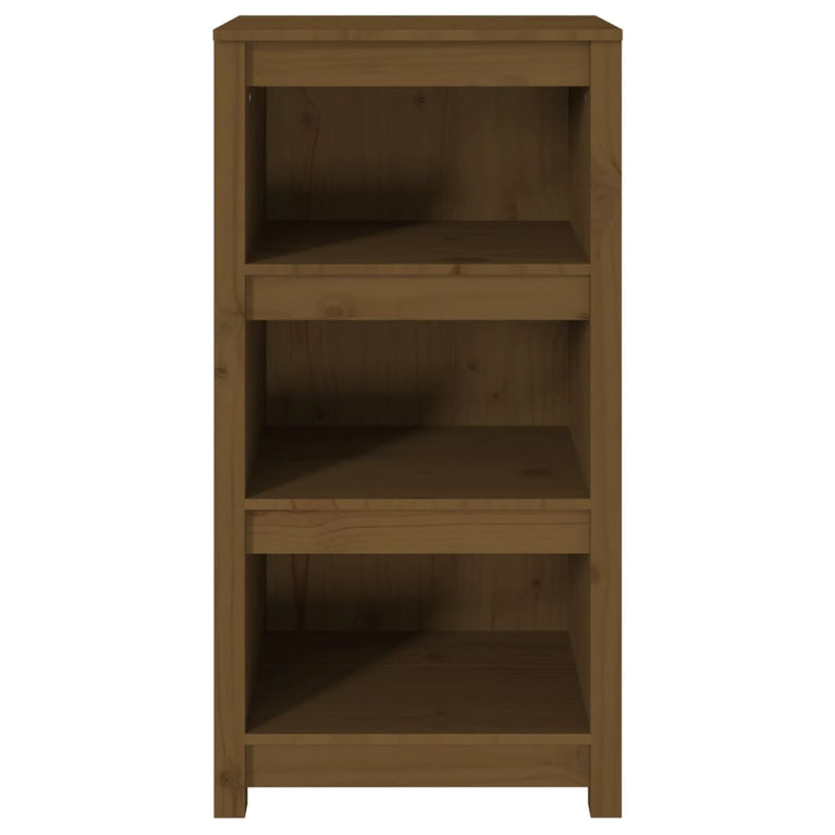 Boekenkast 50x35x97 cm massief grenenhout honingbruin MeubelReus