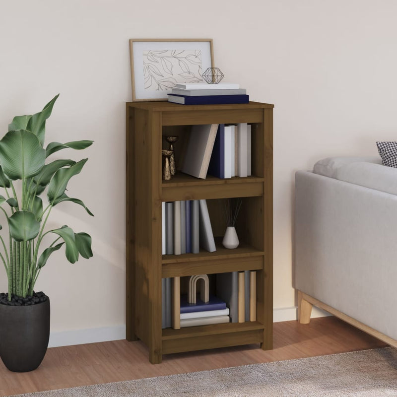 Boekenkast 50x35x97 cm massief grenenhout honingbruin MeubelReus