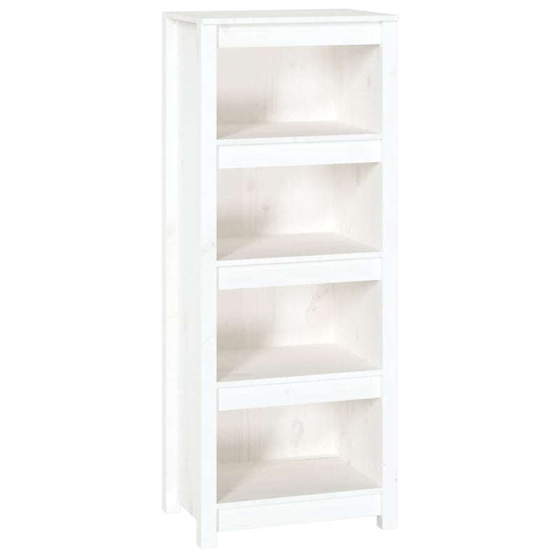 Boekenkast 50x35x125,5 cm massief grenenhout wit MeubelReus