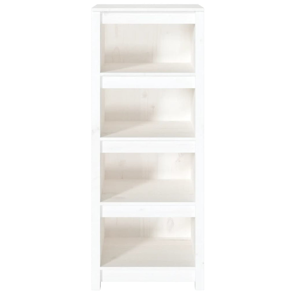 Boekenkast 50x35x125,5 cm massief grenenhout wit MeubelReus