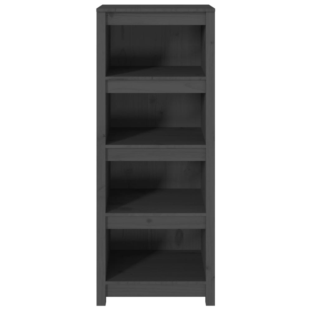 Boekenkast 50x35x125,5 cm massief grenenhout grijs MeubelReus