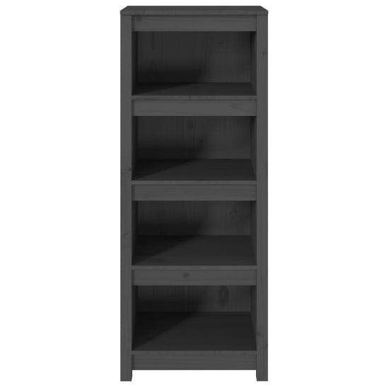 Boekenkast 50x35x125,5 cm massief grenenhout grijs MeubelReus