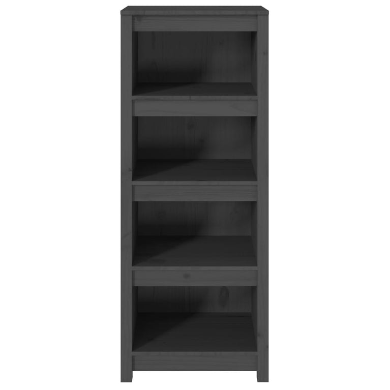Boekenkast 50x35x125,5 cm massief grenenhout grijs MeubelReus