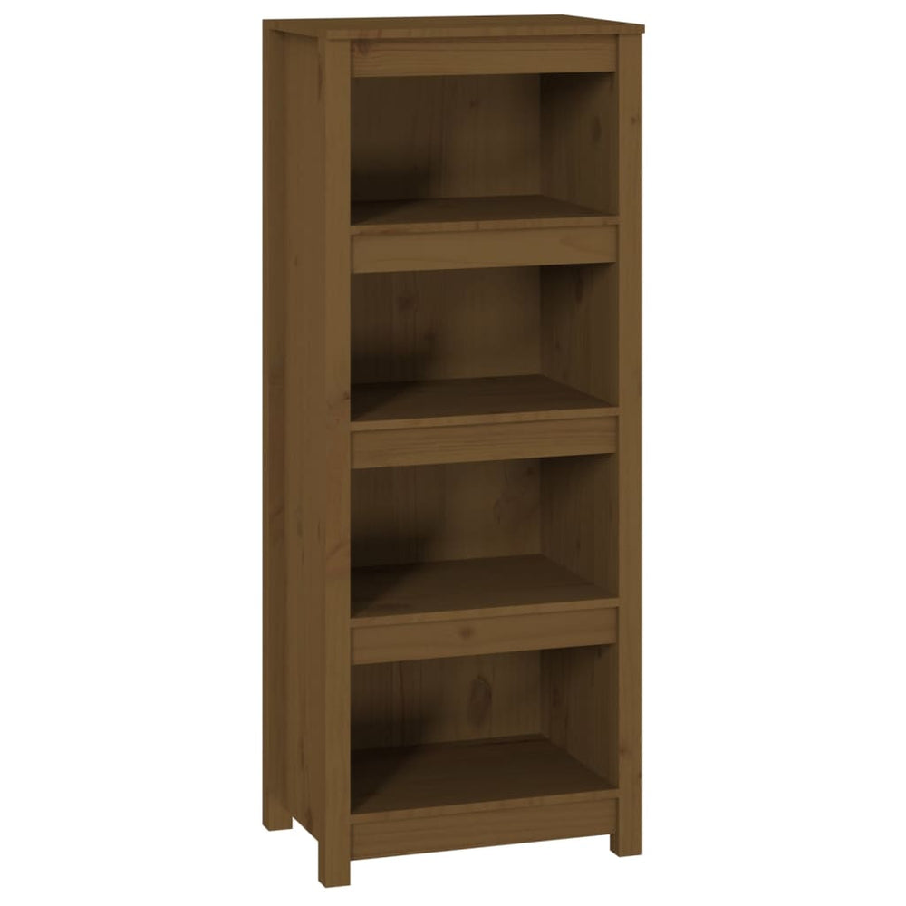 Boekenkast 50x35x125,5 cm massief grenenhout honingbruin MeubelReus