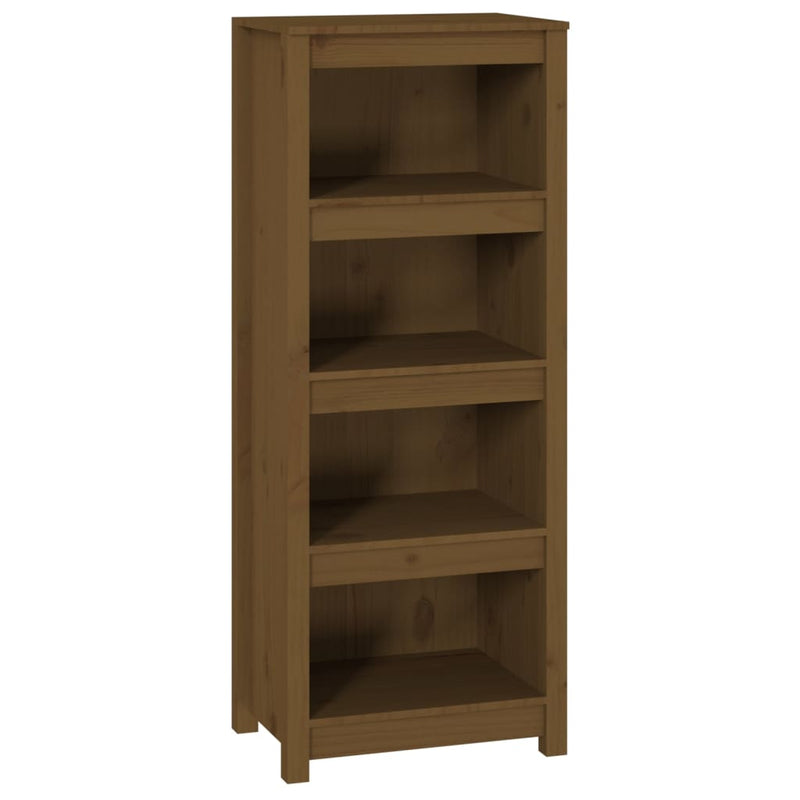 Boekenkast 50x35x125,5 cm massief grenenhout honingbruin MeubelReus