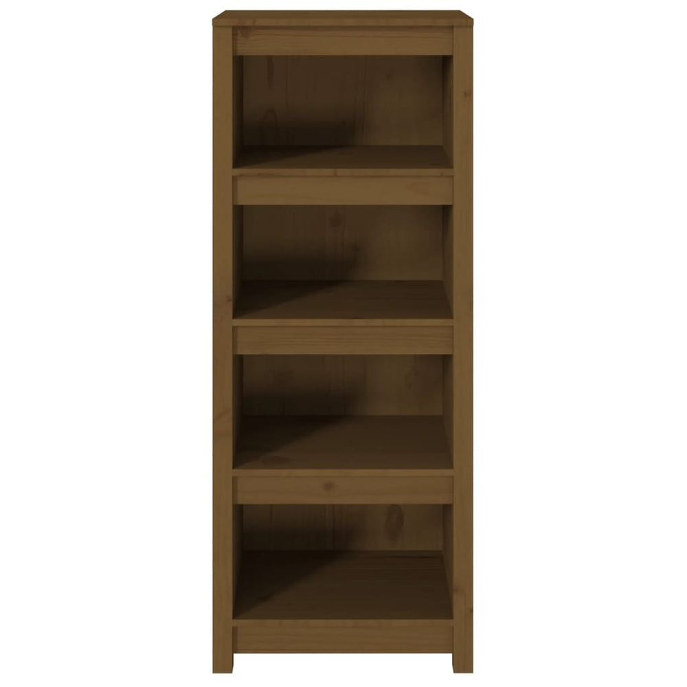 Boekenkast 50x35x125,5 cm massief grenenhout honingbruin MeubelReus