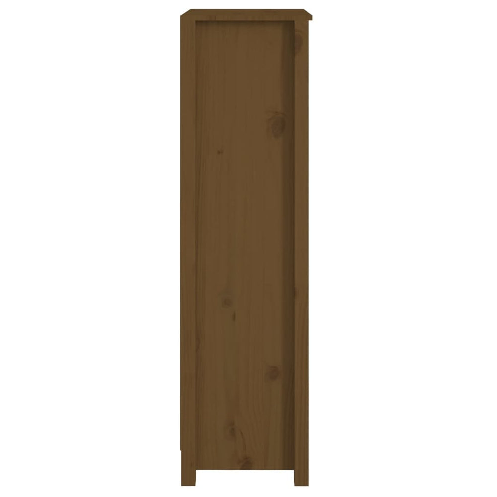 Boekenkast 50x35x125,5 cm massief grenenhout honingbruin MeubelReus
