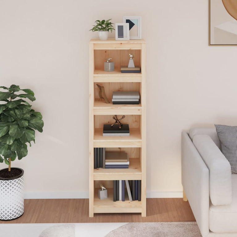 Boekenkast 50x35x154 cm massief grenenhout MeubelReus