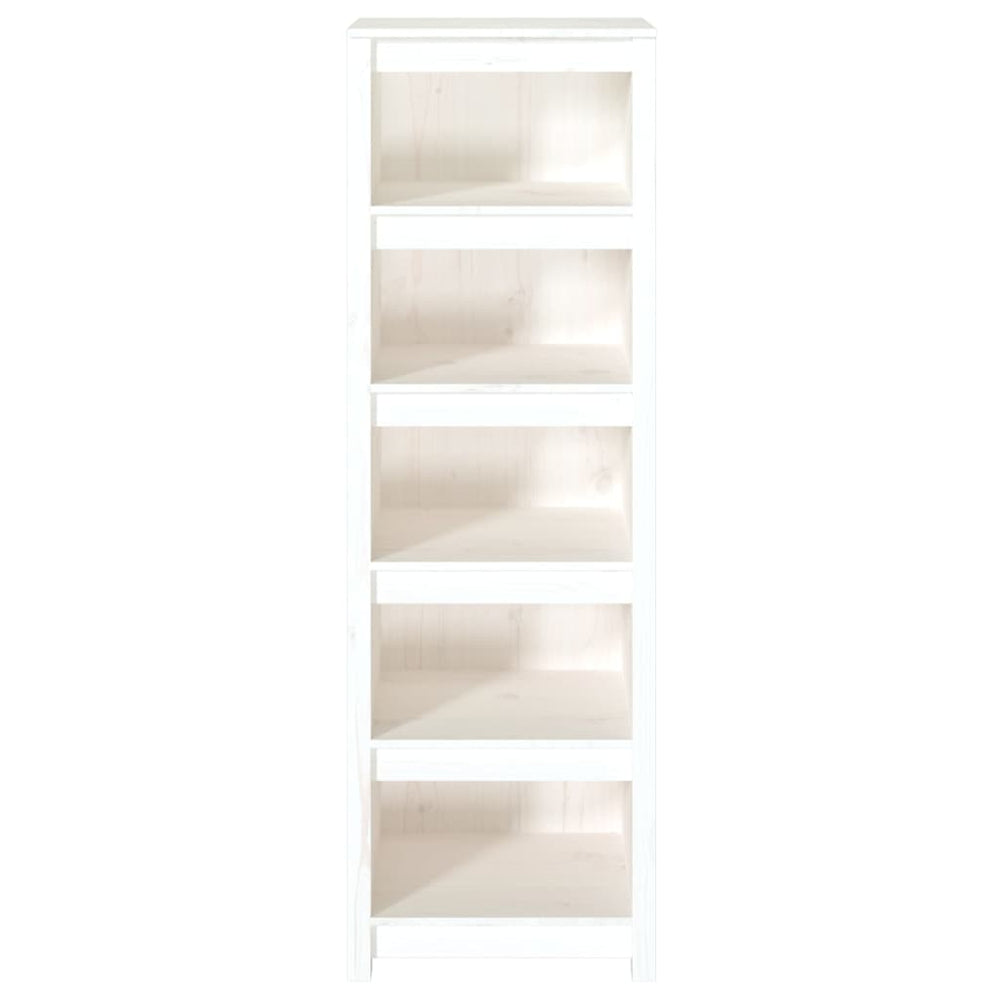 Boekenkast 50x35x154 cm massief grenenhout wit MeubelReus