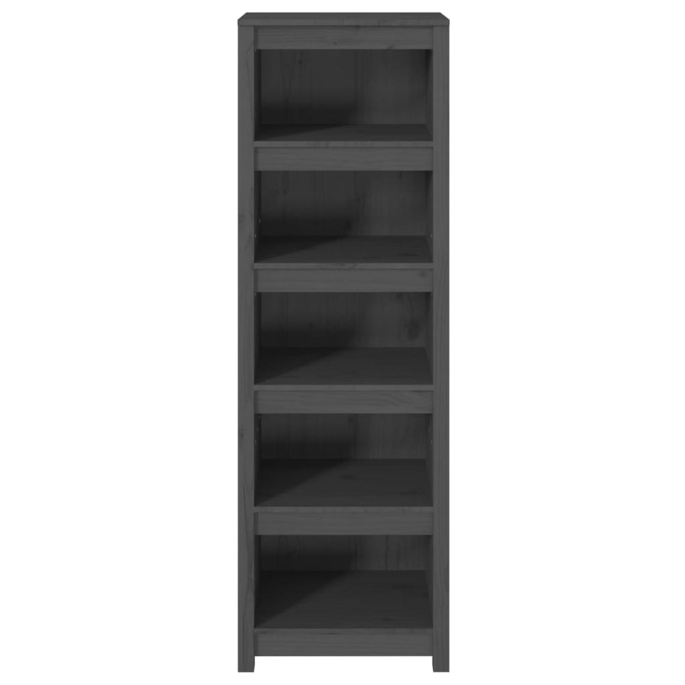 Boekenkast 50x35x154 cm massief grenenhout grijs MeubelReus