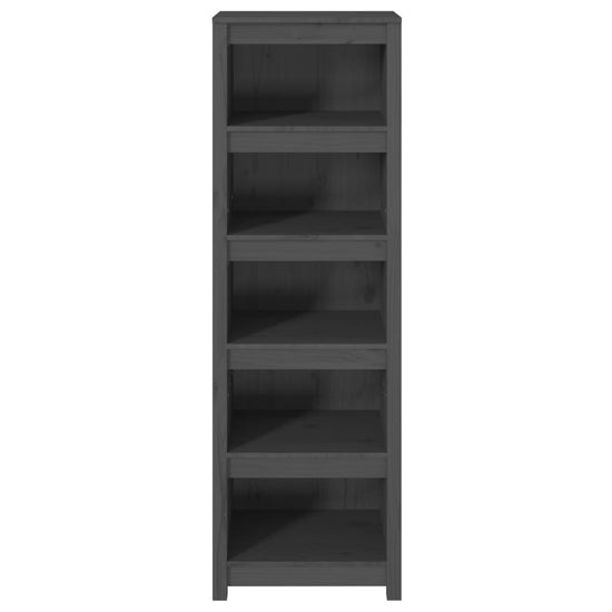 Boekenkast 50x35x154 cm massief grenenhout grijs MeubelReus
