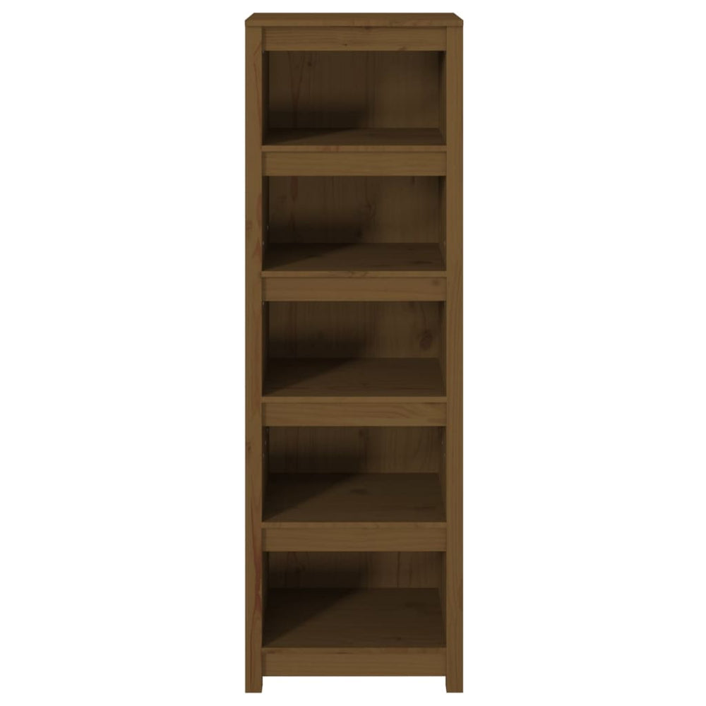 Boekenkast 50x35x154 cm massief grenenhout honingbruin MeubelReus
