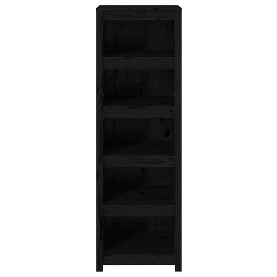 Boekenkast 50x35x154 cm massief grenenhout zwart MeubelReus
