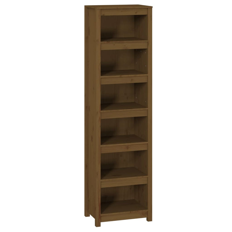 Boekenkast 50x35x183 cm massief grenenhout honingbruin MeubelReus