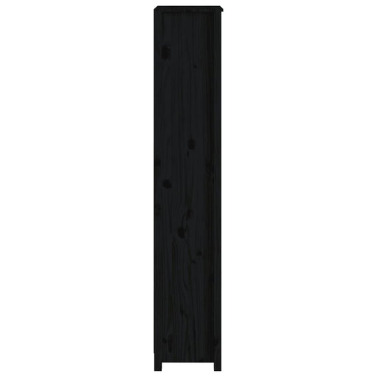 Boekenkast 50x35x183 cm massief grenenhout zwart MeubelReus