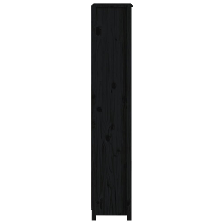 Boekenkast 50x35x183 cm massief grenenhout zwart MeubelReus
