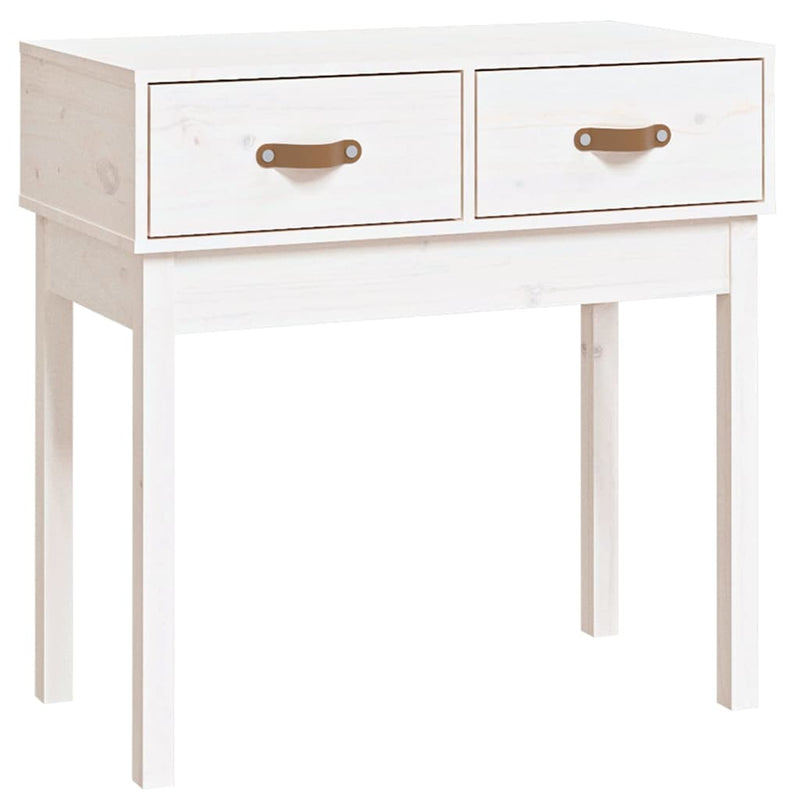 Wandtafel 76,5x40x75 cm massief grenenhout wit MeubelReus