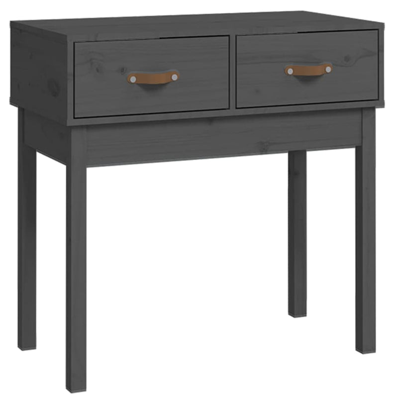 Wandtafel 76,5x40x75 cm massief grenenhout grijs MeubelReus