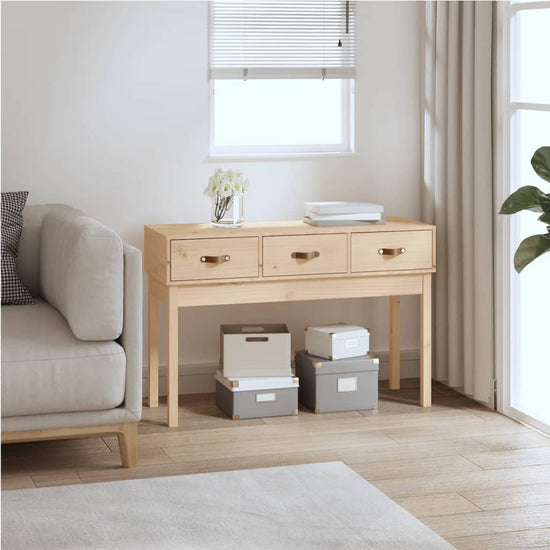 Wandtafel 114x40x75 cm massief grenenhout MeubelReus