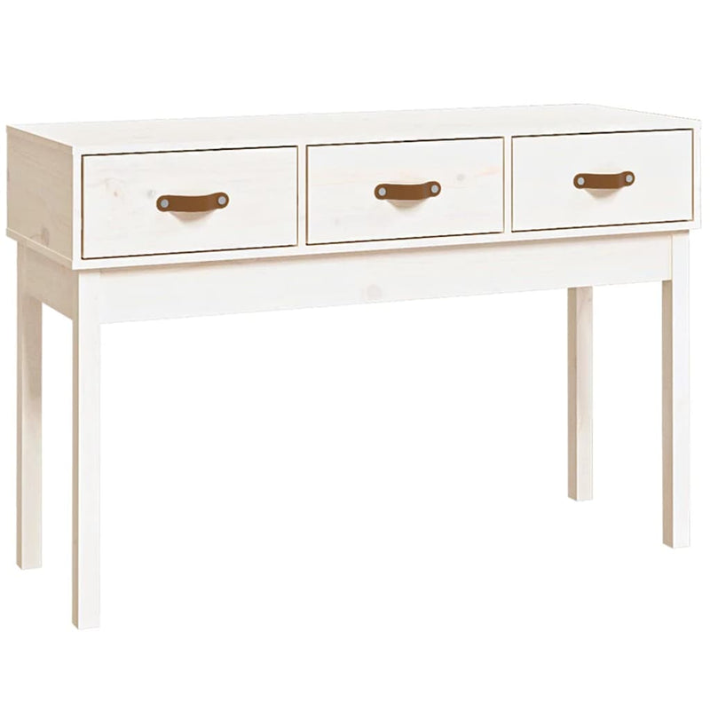Wandtafel 114x40x75 cm massief grenenhout wit MeubelReus