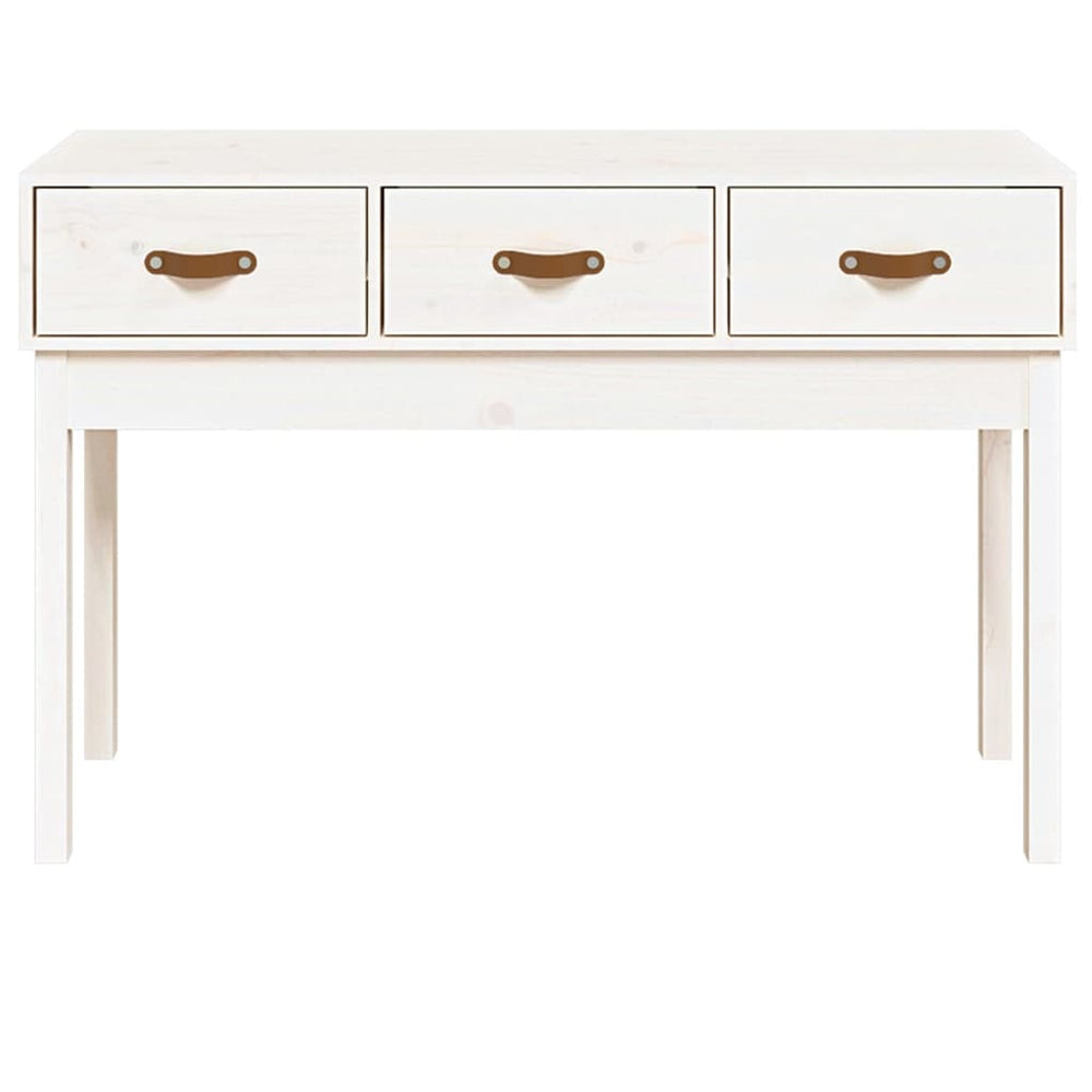Wandtafel 114x40x75 cm massief grenenhout wit MeubelReus