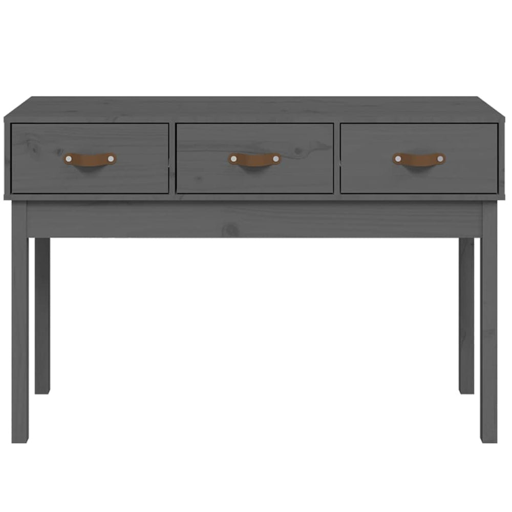 Wandtafel 114x40x75 cm massief grenenhout grijs MeubelReus