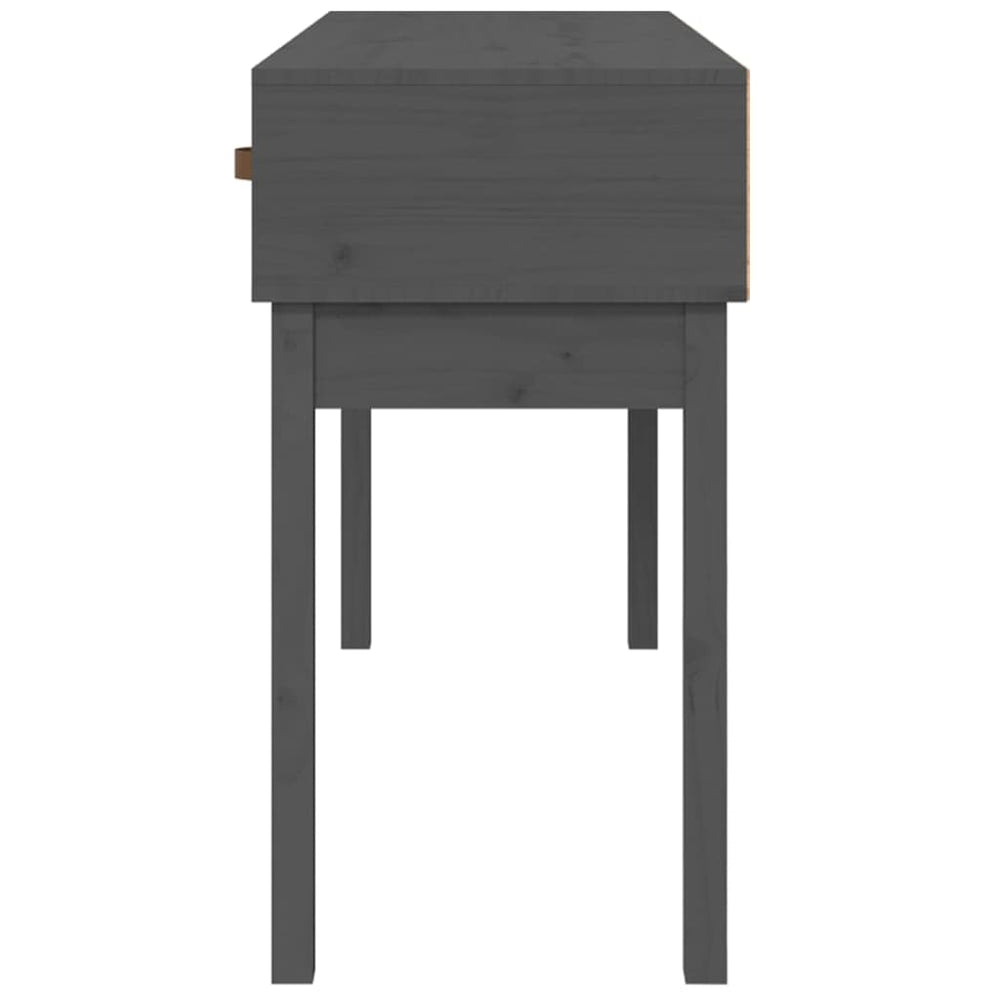 Wandtafel 114x40x75 cm massief grenenhout grijs MeubelReus