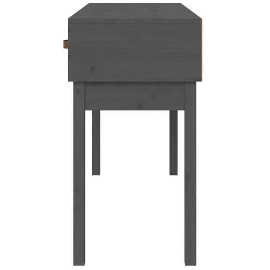 Wandtafel 114x40x75 cm massief grenenhout grijs MeubelReus