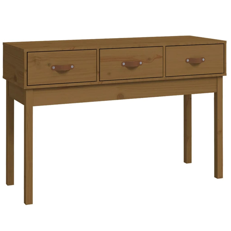Wandtafel 114x40x75 cm massief grenenhout honingbruin MeubelReus
