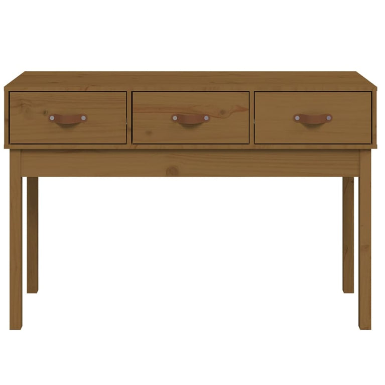 Wandtafel 114x40x75 cm massief grenenhout honingbruin MeubelReus